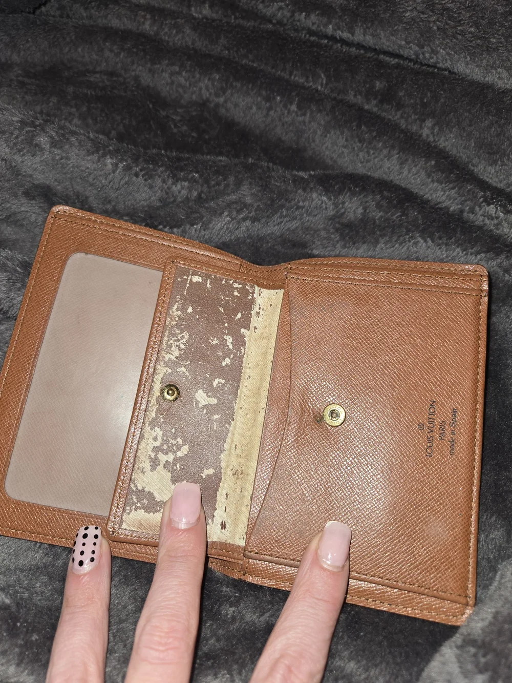 Louis Vuitton Brown and Gold Monogram Passport Sleeve